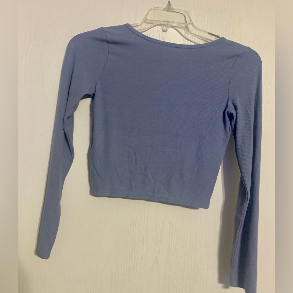 Gilly Hicks Ribbed Knit Cropped Top - Picture 2 of 5
